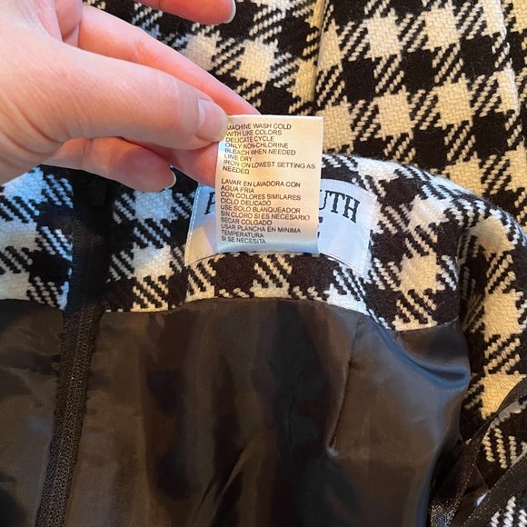 Plaza South Petite Vintage Houndstooth Skirt Size 10P - Picture 9 of 9